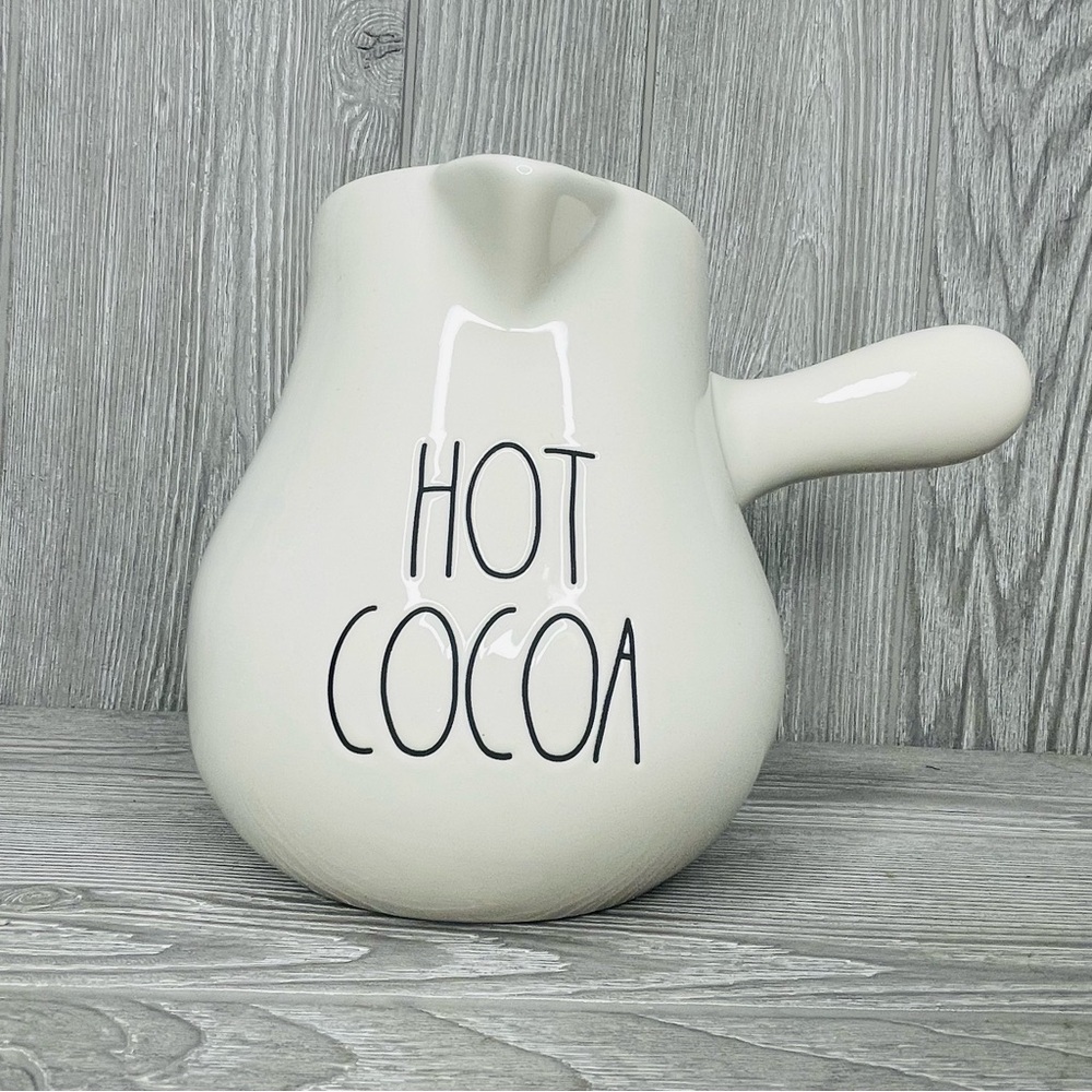 Rare htf Rae Dunn HOT COCOA Pot pitcher cooking kitchen accessories decoration